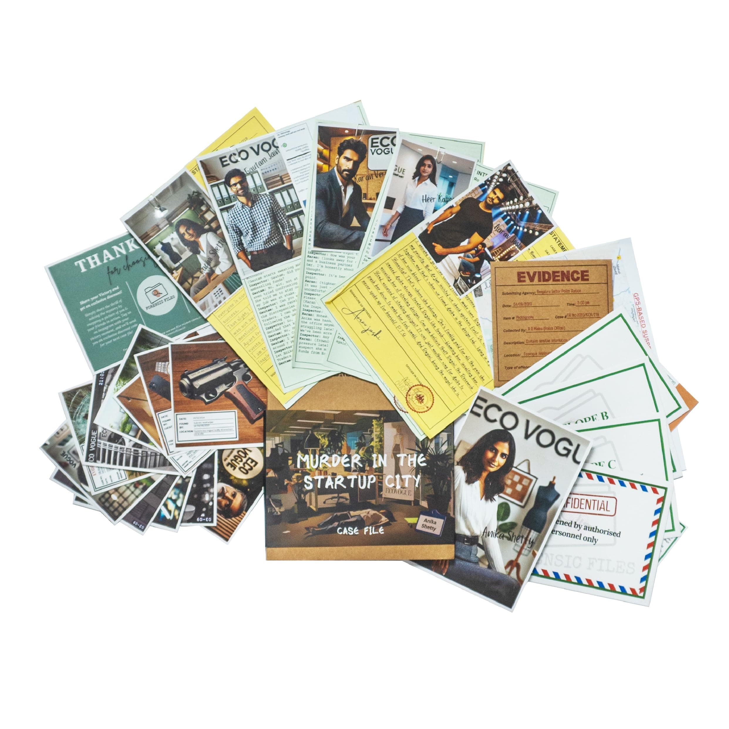 Forensic Files The Startup City Secret | Forensic Files Case File Game | Detective Board Game | Crime Solving Mystery | 3-Act Cold Case Investigation | Play Solo or in Groups