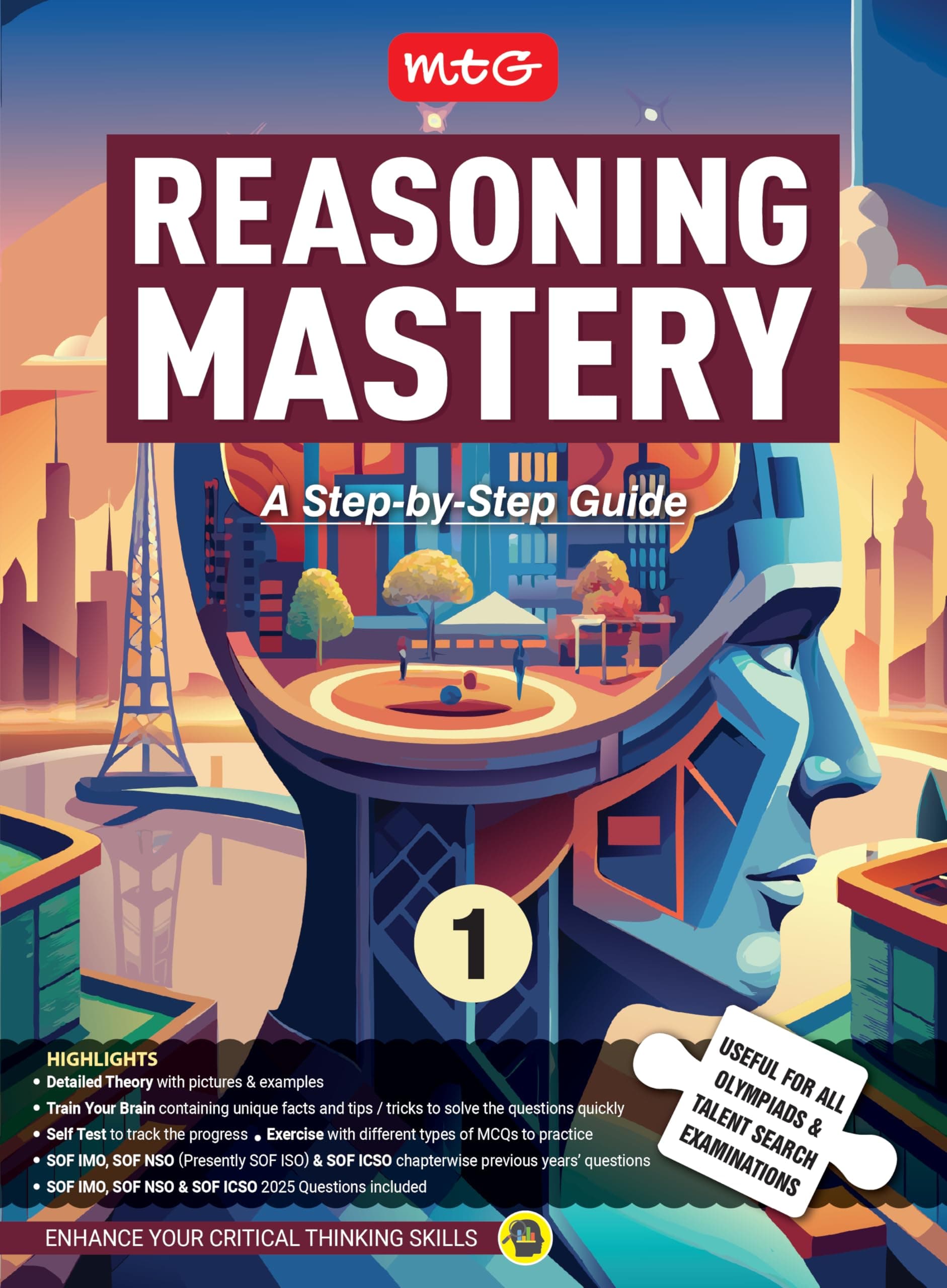 MTG Class-1 Reasoning Mastery Book | SOF IMO, ICSO & iso Question Included | Useful For All Olympiads & Talent Search Exam 2026-27