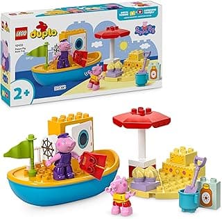 LEGO DUPLO Peppa Pig Boat Trip Playset 10432 Building Blocks Toys for 2+ Gift for Boys and Girls