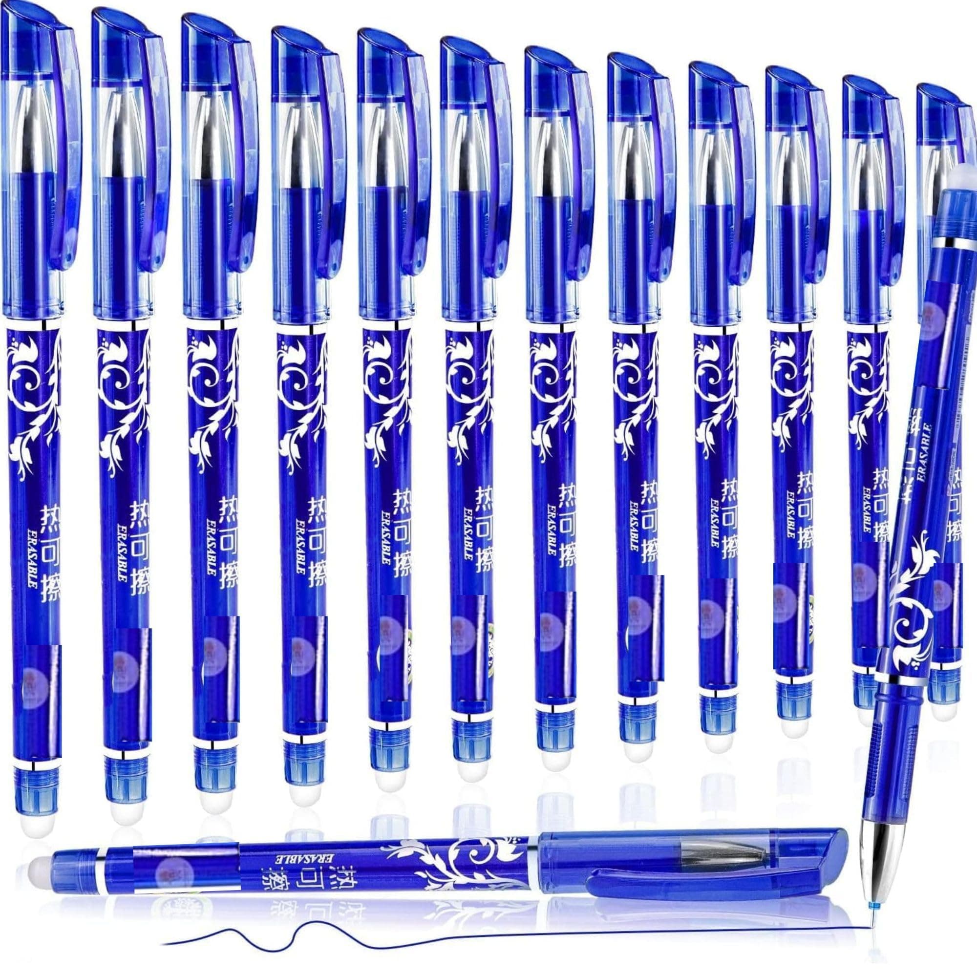 like it Erasable Gel Pen, Pack of 12 | Nib Size 0.35 mm