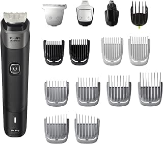 Norelco Philips Multigroom Series 5000 18 Piece, Beard Face, Hair, Body Hair Trimmer For Men - No Blade Oil Needed, Mg5910/49