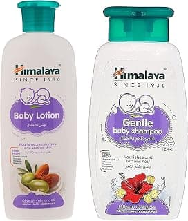 Himalaya Gentle Baby Shampoo (200ml) & Himalaya Baby Lotion (200ml)