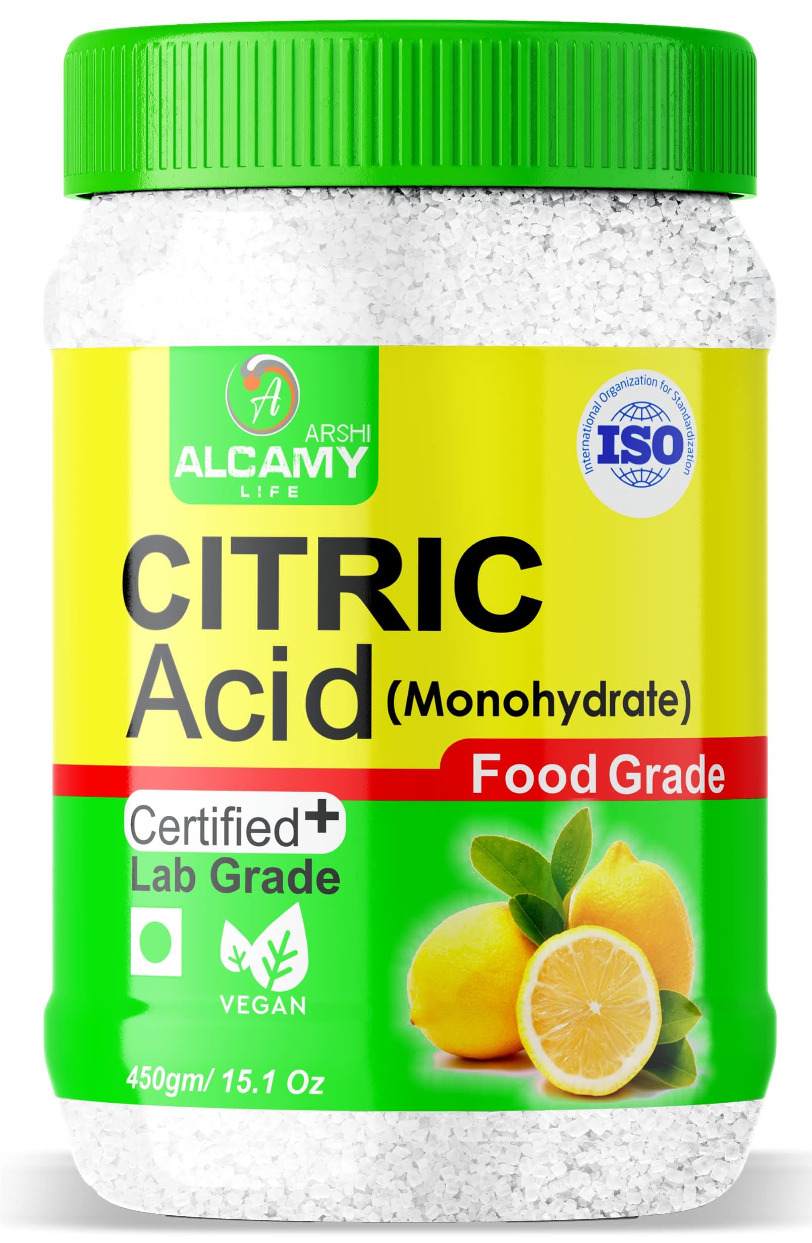 AAAL 100% Pure Citric Acid Crystals 500 Grams | Nimbu Sat (Food Grade) | Multiple Purpose Uses For Home and Kitchen | 500 Grams