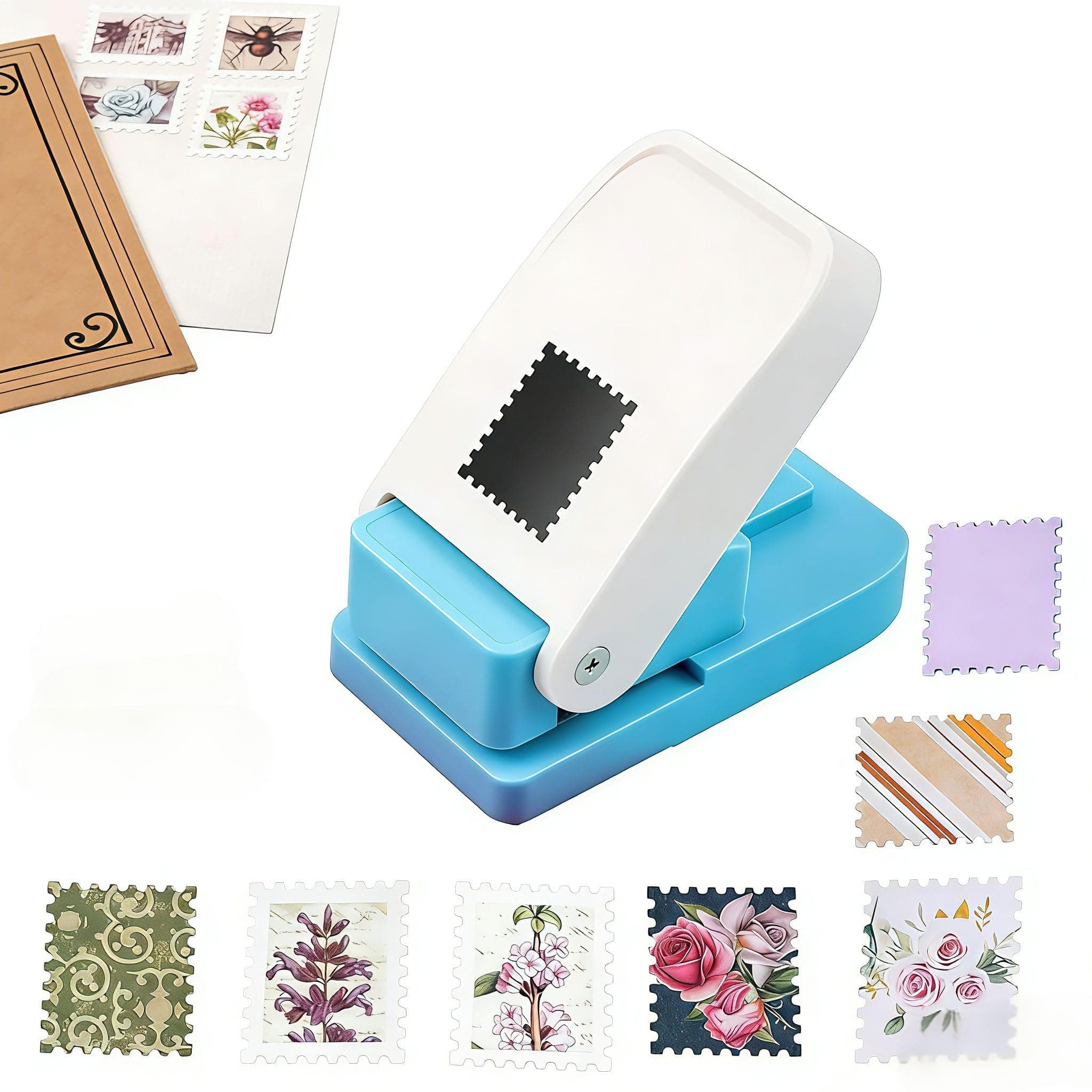 Rectangular Postage Stamp Punch 1x0.8 Inch，for Scrapbook Card Making