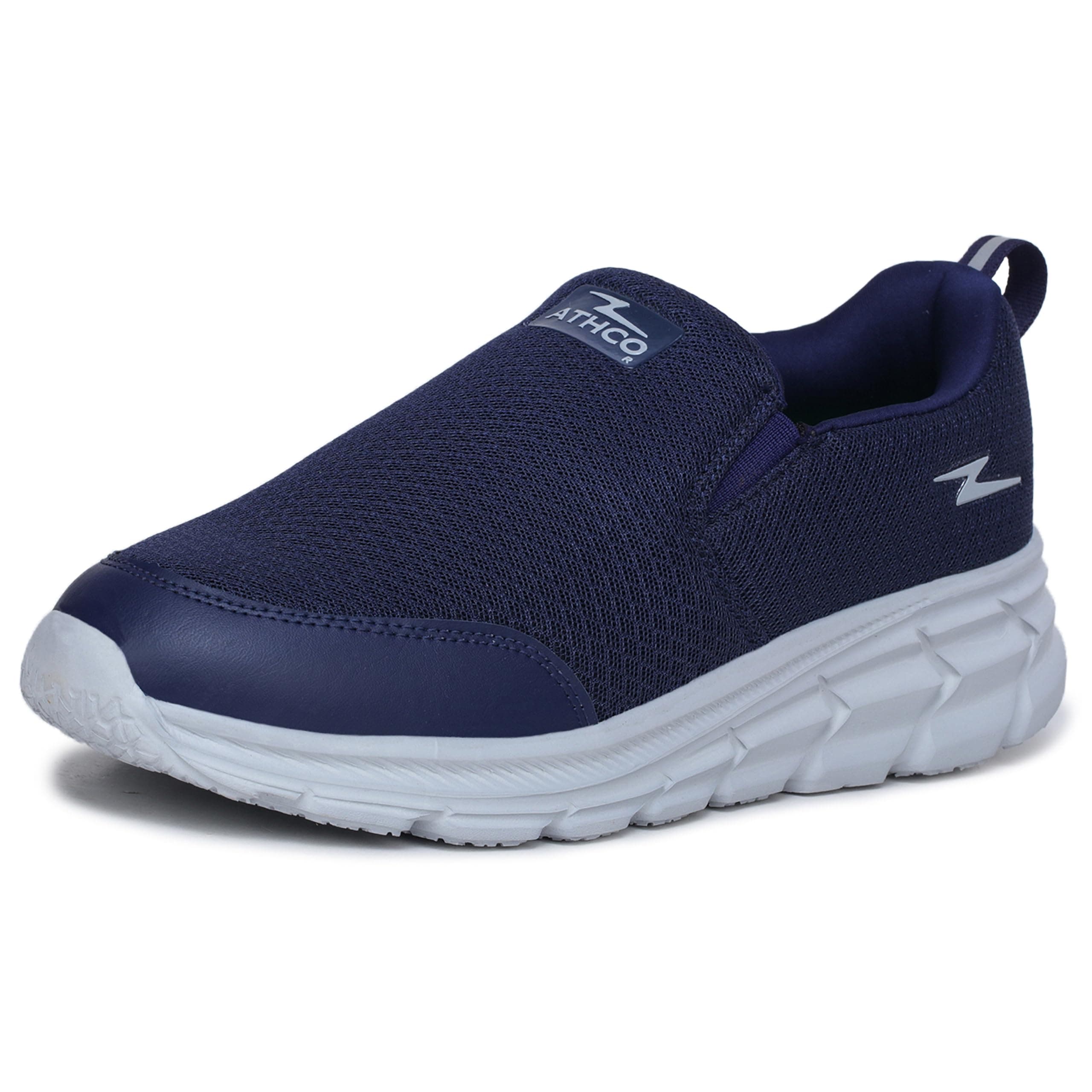 ATHCO Mens Oxyflo Walking Shoes for Man, Lightweight Breathable Comfort Slip-On Casual Shoes for Man with Memory Foam Insole, Lightweight, Comfort Walking Shoe for Men for All-Day Comfort