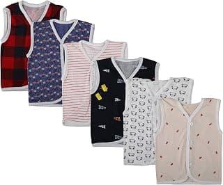 Dream Baby Unisex Baby Jhabla (Multi-Colored, 0-3 Months, Pack of 6)