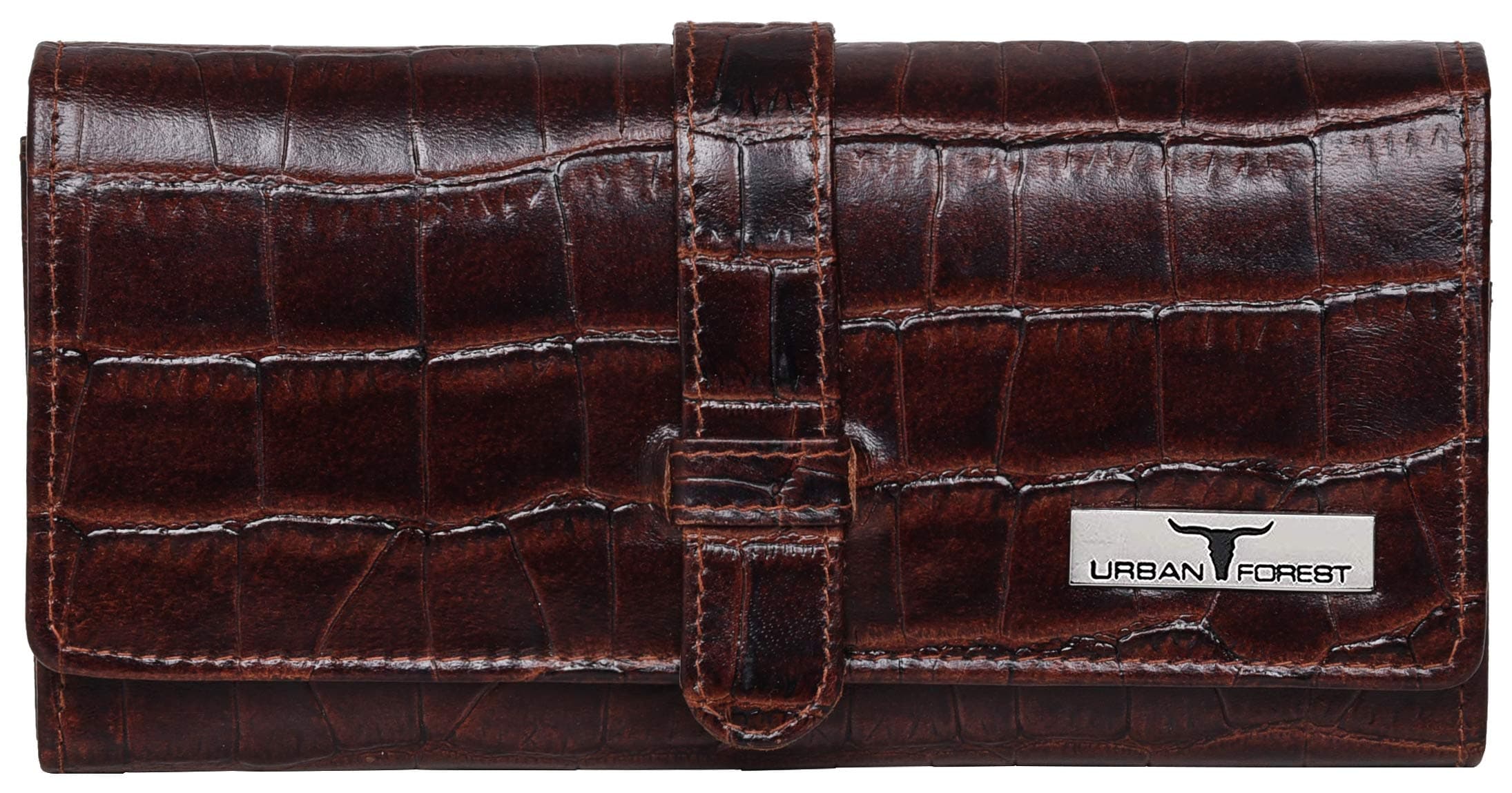 URBAN FOREST Danny Brown Leather Wallet for Women