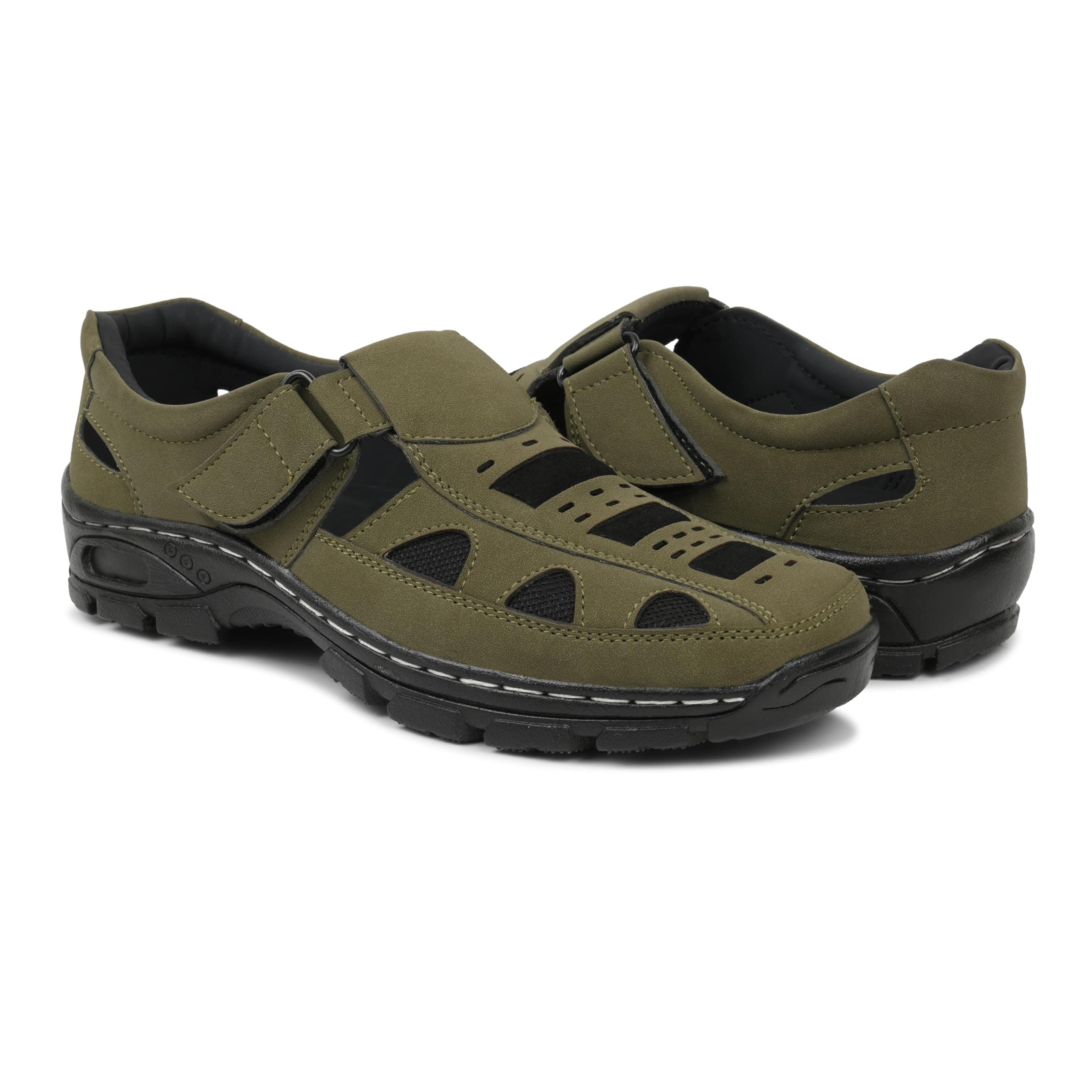 DEGARRO Men’s Suede Leather Sandals – Lightweight, Durable, and Comfortable Casual Sandals for Everyday Wear, Travel, and Outdoor Adventures
