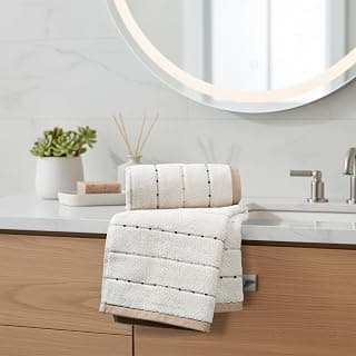 MYTRIDENT Symphony of Threads Hand Towels, 40 cm x 60 cm, 2 Pc, 100% Cotton, 625 GSM, Super Soft, Absorbent, Thryve