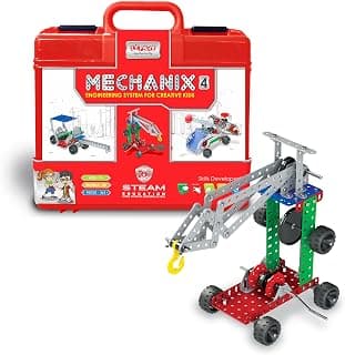 Mechanix-4 Smart Bag, STEM Toy, Building and Construction Set for Boys and Girls Age 7+ Years