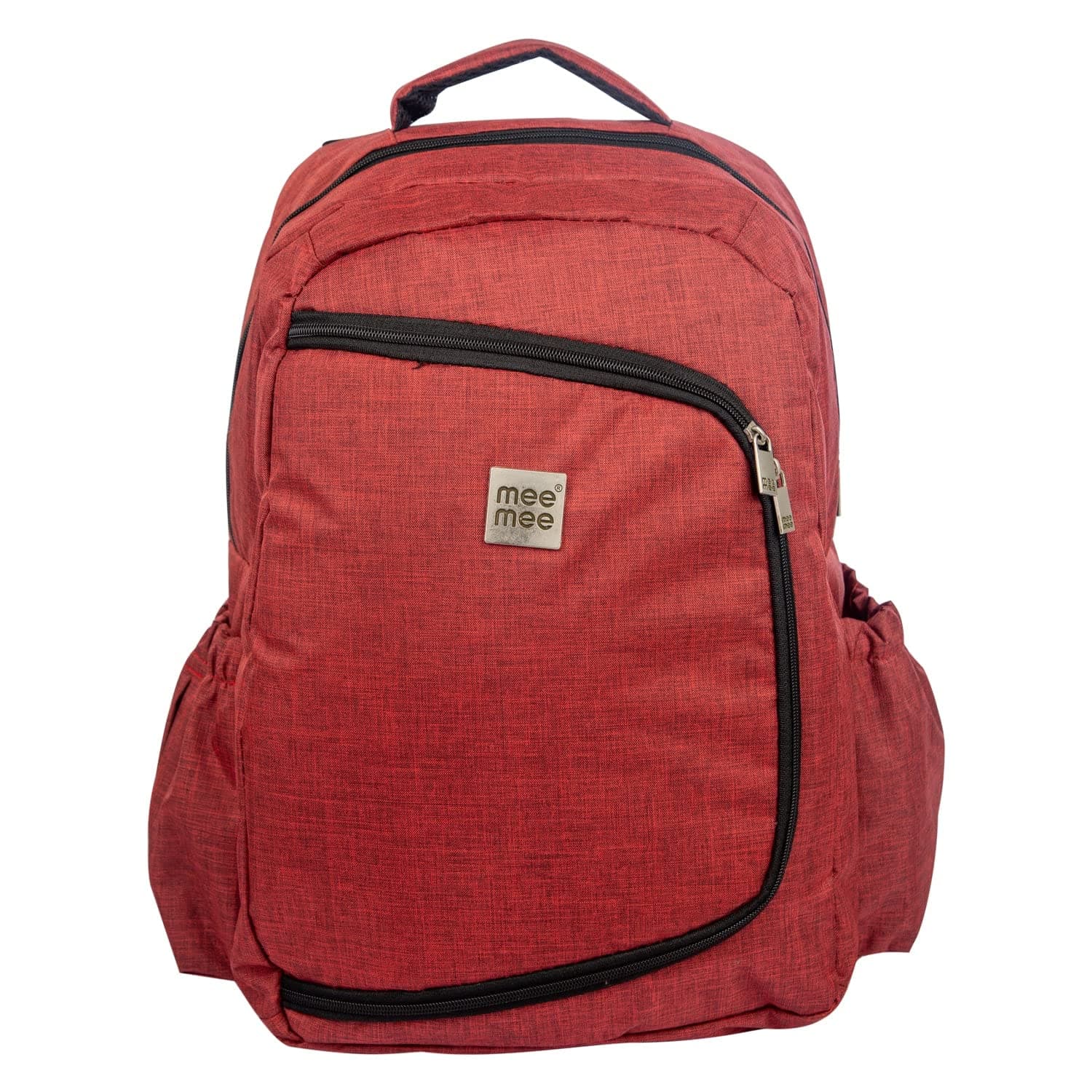 Mee Mee Maternity Diaper Bag | Spacious, Stylish, Functional, Convenient for Moms on the Go | Waterproof and Stain Resistant Travel Essential with Multiple Pockets and Diaper Changing Pad (Maroon)