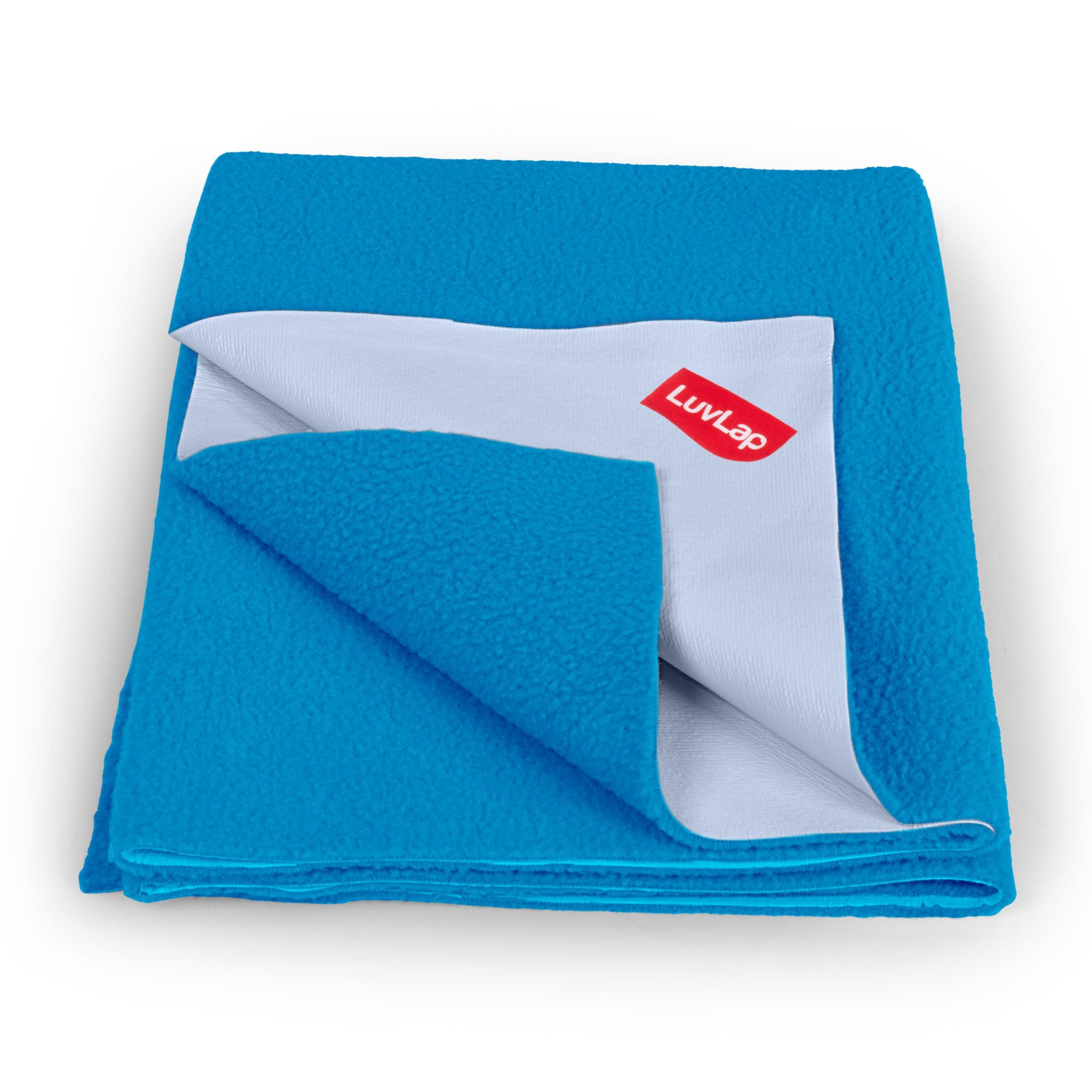 LuvLap Instadry Waterproof Baby Dry Sheet, Extra Large Size 140x200 cm, Extra Absorbent Quick Dry Sheet for New Born,Toddler, Anti-Piling Fleece for Baby, Bed Protector, Pack of 1, Royal Blue