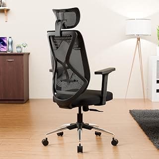 Green Soul Zodiac Superb|Office Chair|Flybird Ergonomic Design|2D Adjustable Armrests|Synchro Multi-Tilt Mechanism|Adjustable Lumbar Support|No Seat Slider (Full Black) 3 Years Warranty, Mesh