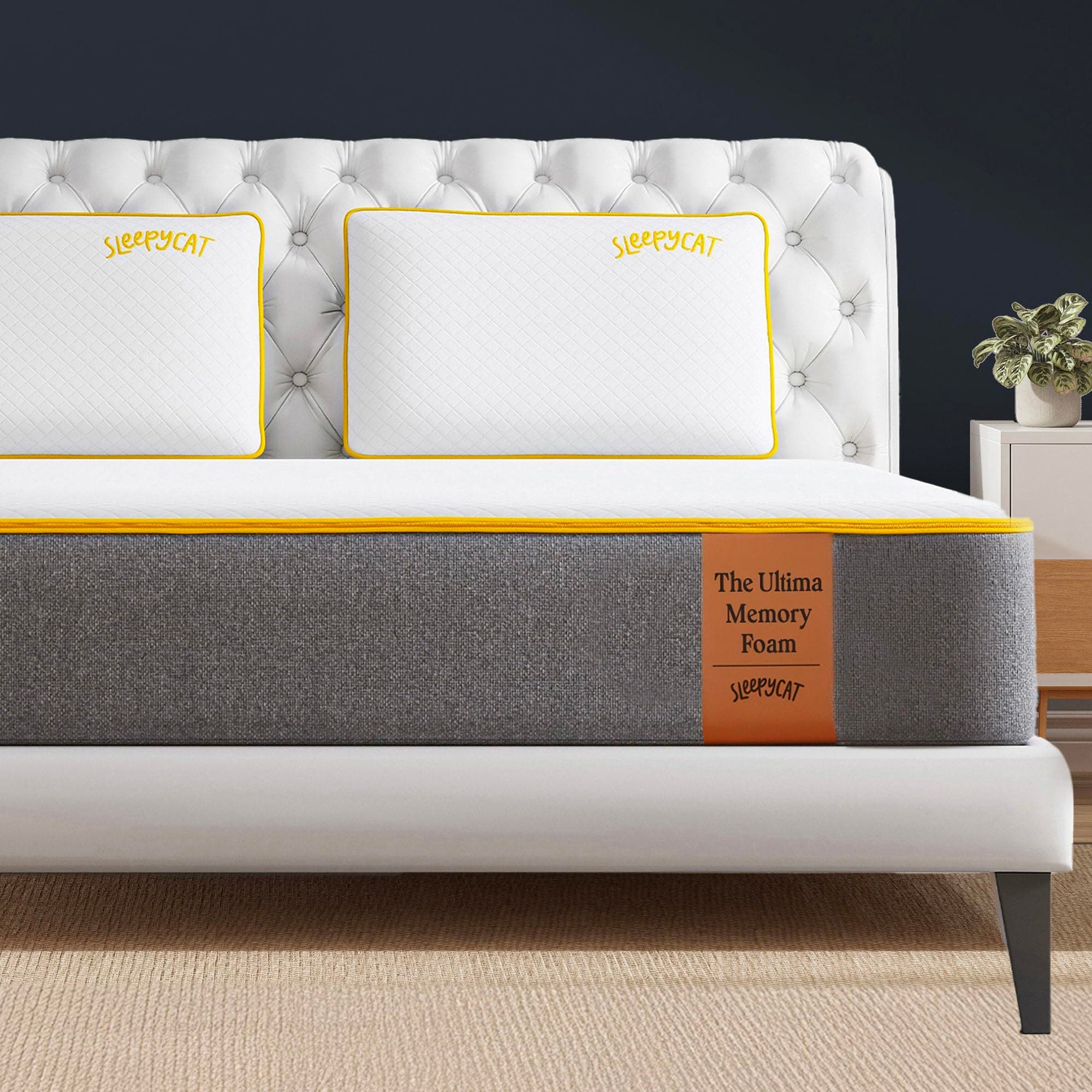 SleepyCat Ultima Mattress with AirGen™ Memory Foam | 8-inch | Medium-Soft Feel for Hotel-Like Comfort | CoolTEC™ Fabric for 4º Cooler Sleep | 10 Years Warranty (Kingsize, 78x72x8 Inches)