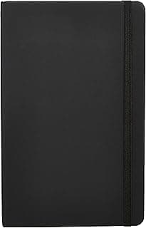 AmazonBasics Classic Notebook, Squared - (130mm x 210mm) - 240 pages (Black)