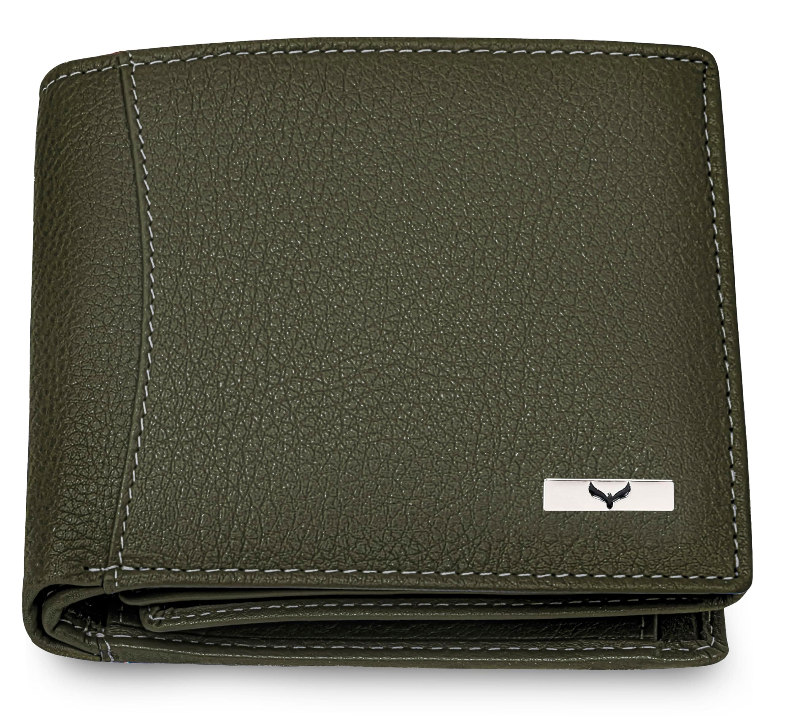 Eagle Crest Oslo Olive Green Leather Wallet for Men