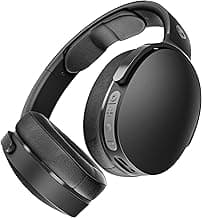 Skullcandy Hesh Evo Over-Ear Wireless Headphones, 40mm Drivers, 36Hr Playtime + Rapid Charge, Flat-Folding and Collapsible, Light Weight Heavy Audio Bass, Work with Android and iOS- Black
