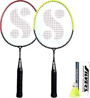 Silver's Junior Pedal Combo-5 (2 Badminton Rackets, 3 Plastic Shuttlecock)
