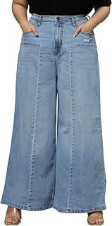 TURNING BLUE Extra Wide High Rise Stretchable Plus Size Jeans for Women