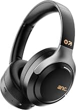 GOBOULT Anchor Bluetooth Wireless Over Ear Headphones with Mic, Active Noise Cancellation, 72H Playtime, AUX, Type-C Fast Charging, 40mm Bass Drivers, ANC Headphones
