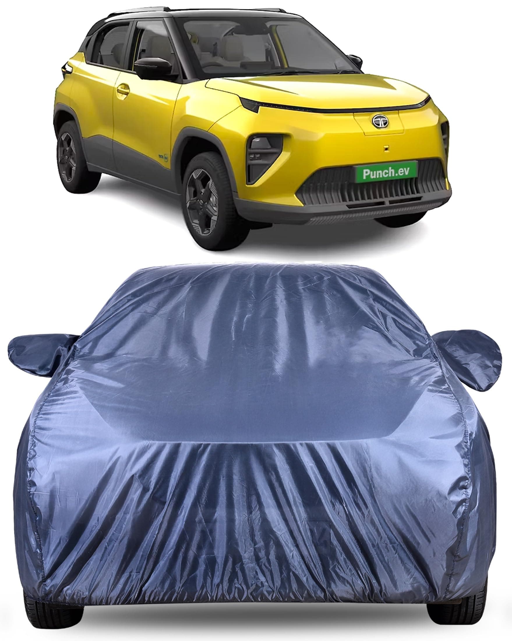 Autofact Premium Car Cover for Punch EV 2026 | All Weather Water-Resistant Full Body Car Cover | Light-Weight Triple-Stitched Outdoor Shield with UV Protection, Dustproof & Heat-Resistant