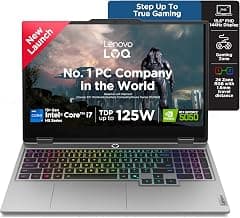 Lenovo LOQ, 13th Gen Intel Core i7 13700HX, RTX 5050-8GB, 16GB RAM, 1TB SSD, FHD, 15.6"/39.6cm, 144Hz, Windows 11, Office 2024, Grey, 2.4Kg, 440 AI Tops, 3 Mon. Game Pass, 83JE00U7IN, AI Gaming Laptop