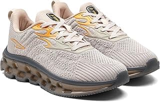 ASIAN Powerplay-29 Men's Running Shoes | Fire-Pattern Design with HexaFlow TPU Sole | Fish-Scale Yarn Upper Shoe | Premium Athletic Sporty Sneakers