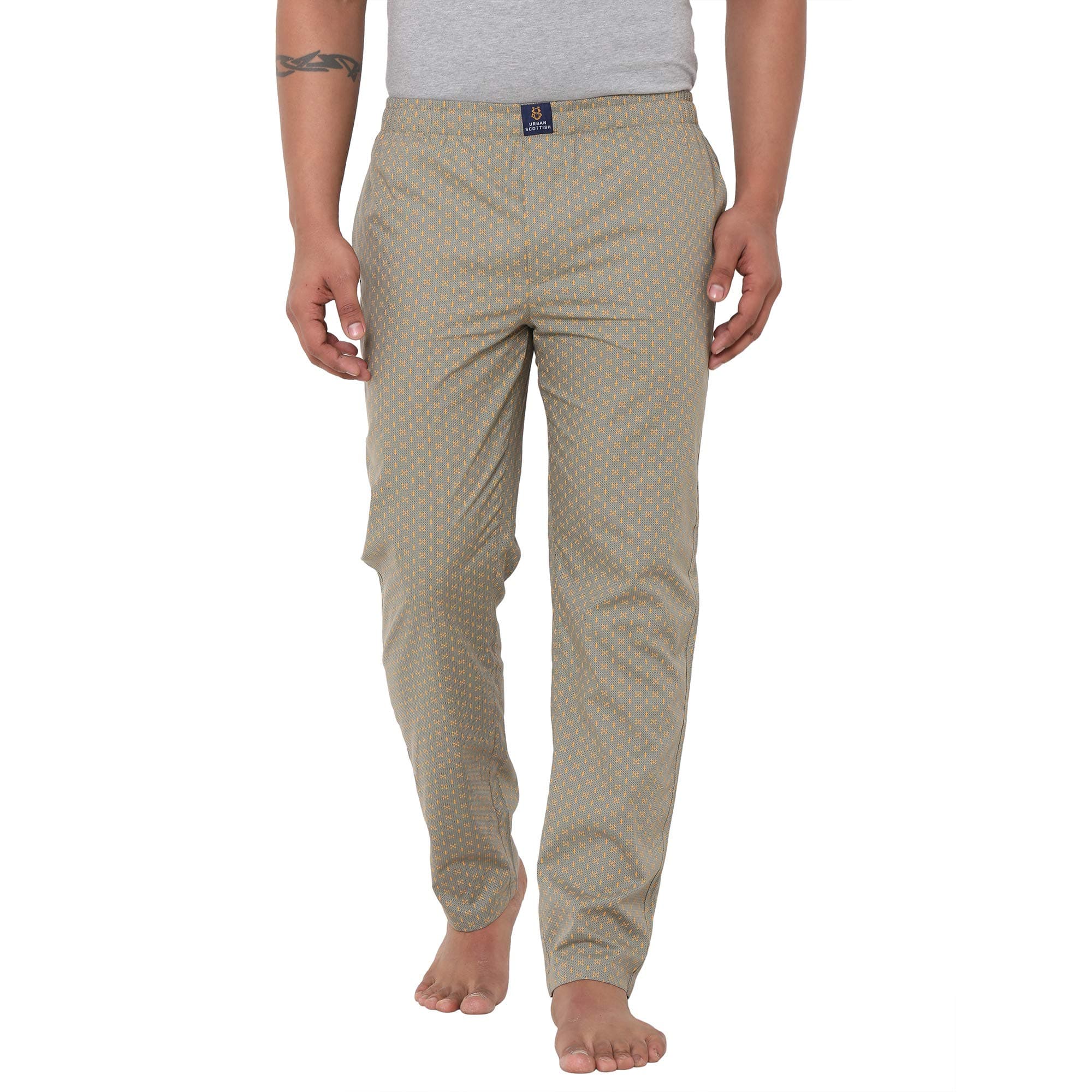 Urban Scottish 100% Comfortable Men's Lounge Pants, Leisure-Wear withn Elastic Waist-Band & Regular Fit, Machine Washable Stayt Home Clothing, Expert Craftsmanship Featuring Plush to The Touch Feel
