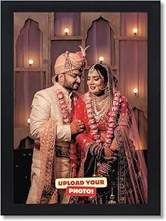 Customized Photo Frame with Single Photo Upload – All Size Options for customised Gift & Home Décor, Matte, Glossy & Glitter Finish (6x8, 10x8, 12x8, 12x15, 12x18, A4 Size Photo frame)