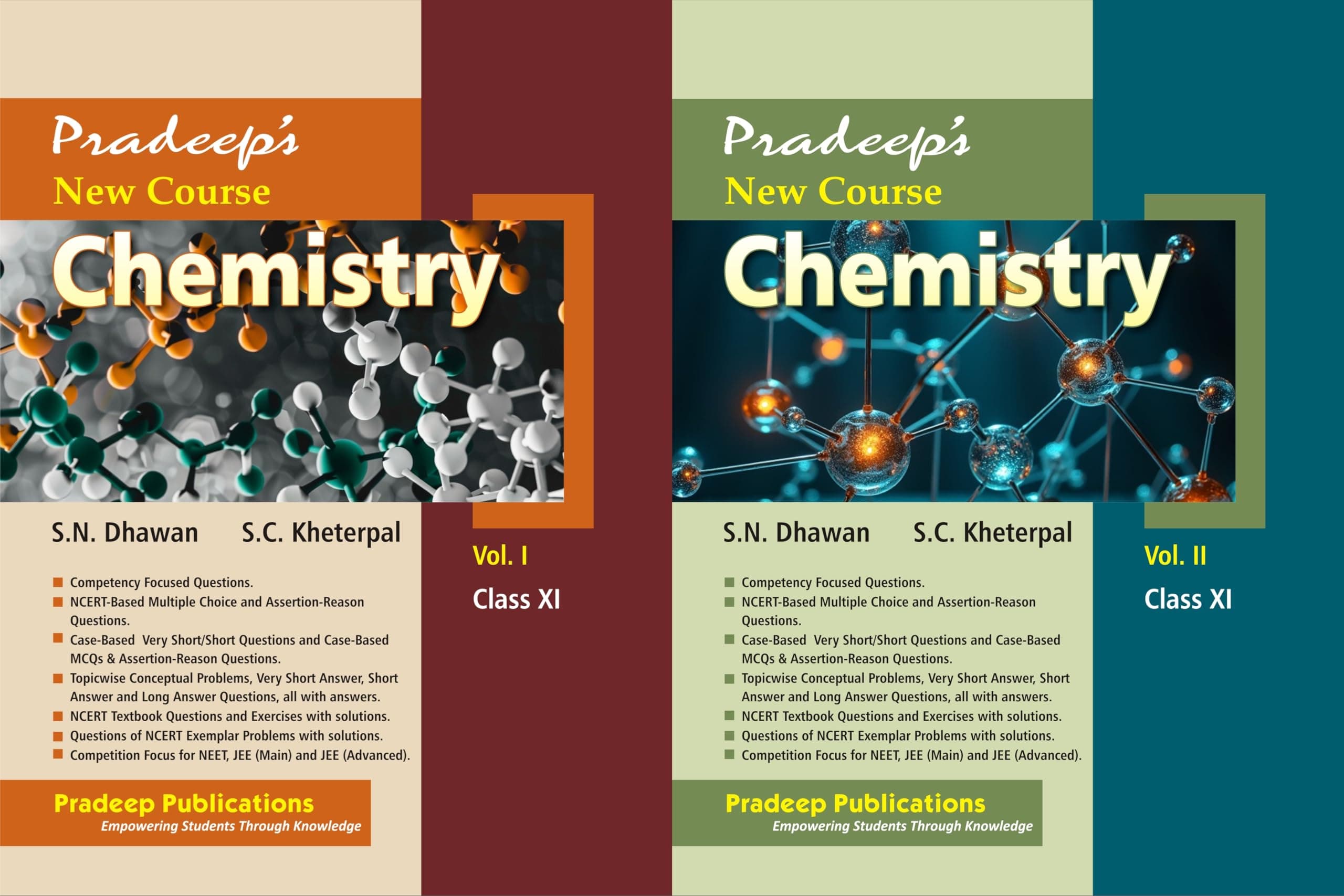 Pradeep's New Course Chemistry for Class 11 (Vol. 1 & 2) Examination 2026-27