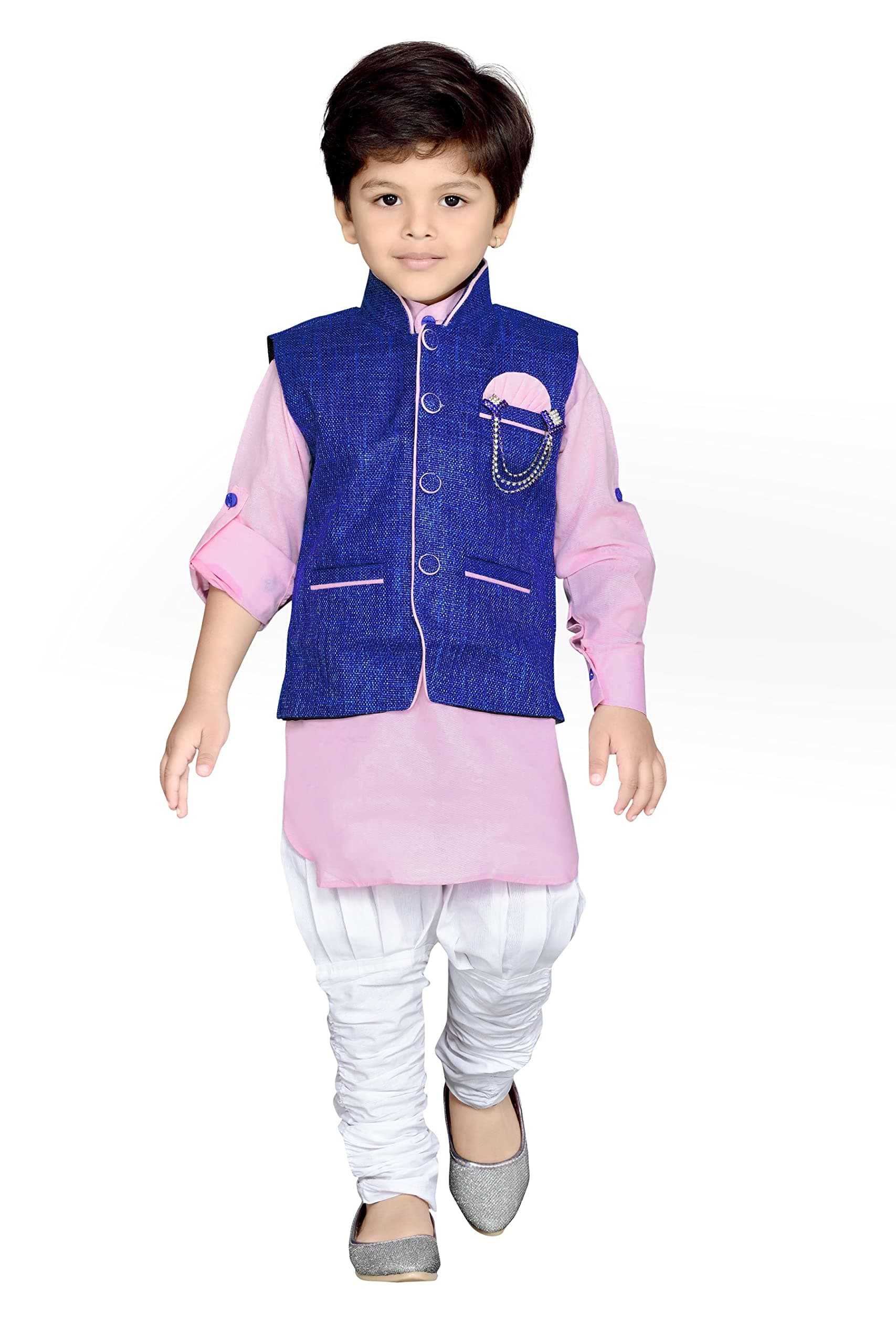 AJ DEZINES® Kids Ethnic Wear Kurta Pyjama and Waiscoat For Boys