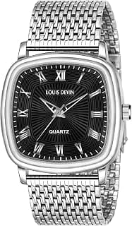 LOUIS DEVIN Mesh Steel Chain Analog Wrist Watch for Men (LD-G042)