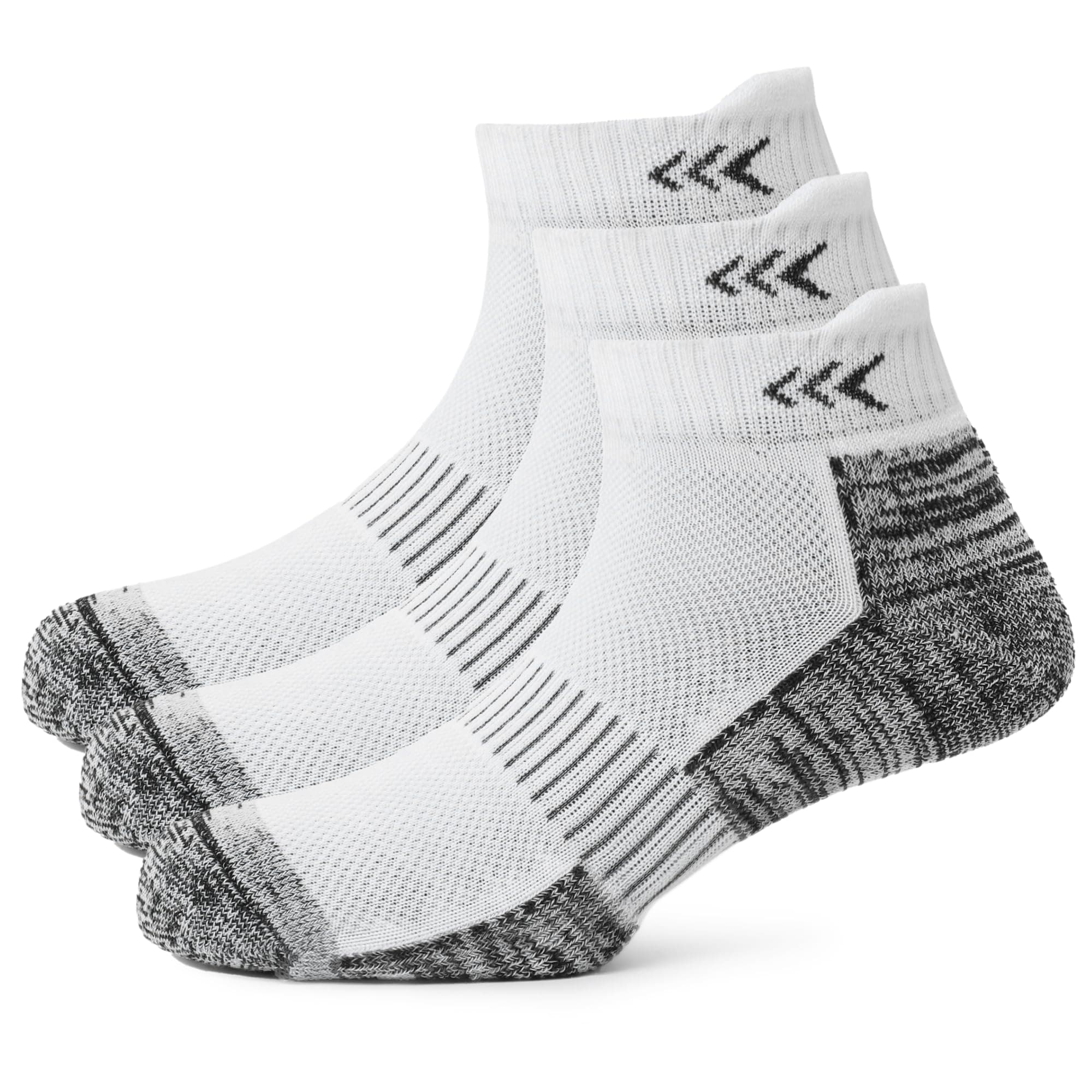 Mayor Striped Ankle Length Socks Breathable Cushioned, Ideal for Running, Gym, Workout, & Casual (Pack of 3)
