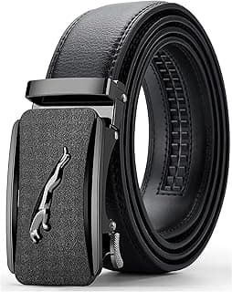 ZORO UNITED Genuine Leather Belt for Men | Formal/Casual | Can be fits on upto 40 inches waist size (BLACK 158)