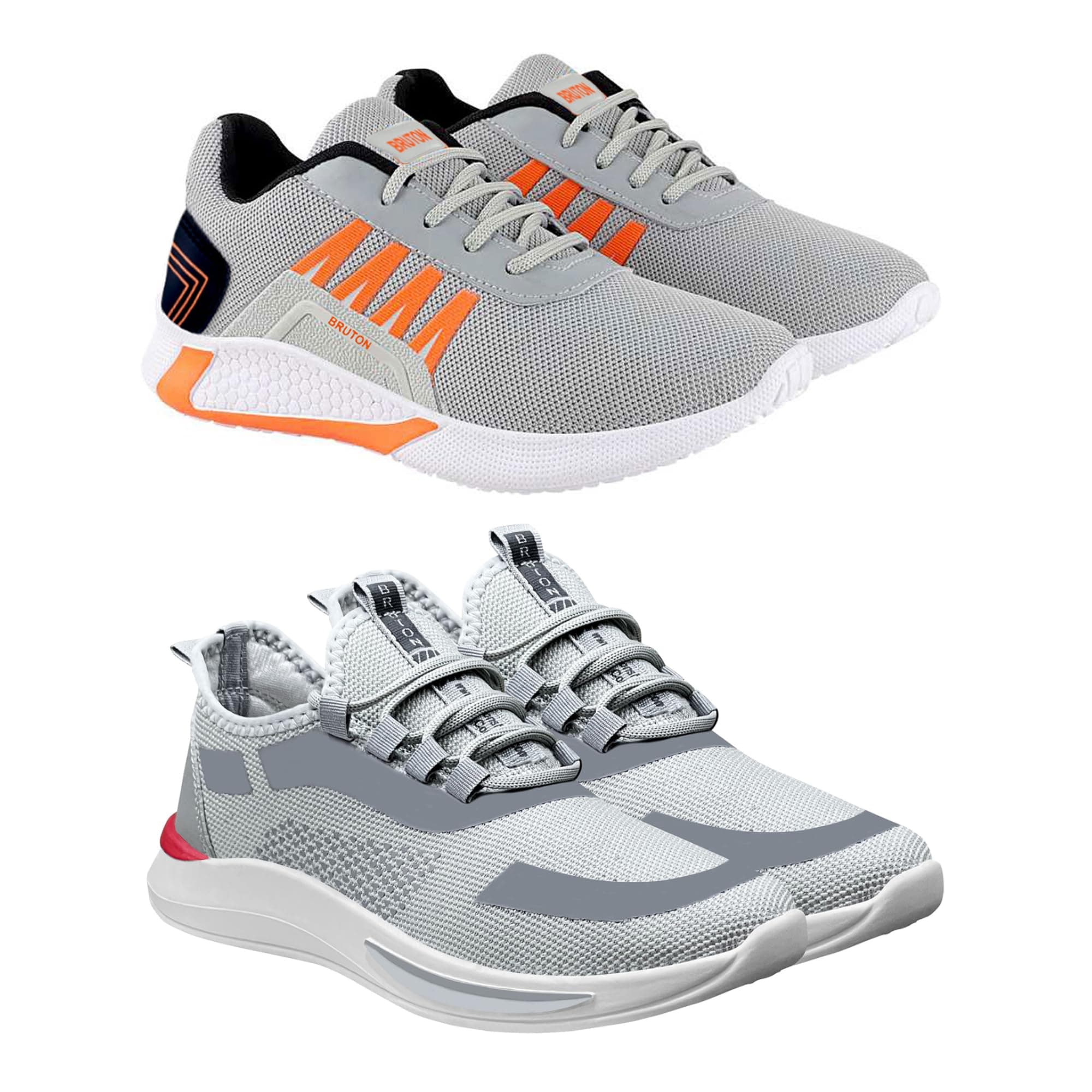 BRUTON Shoes, Men's Sports Shoes, Perfect Sport Shoes & Running Shoes for Men's (Pack of 2 Combo)