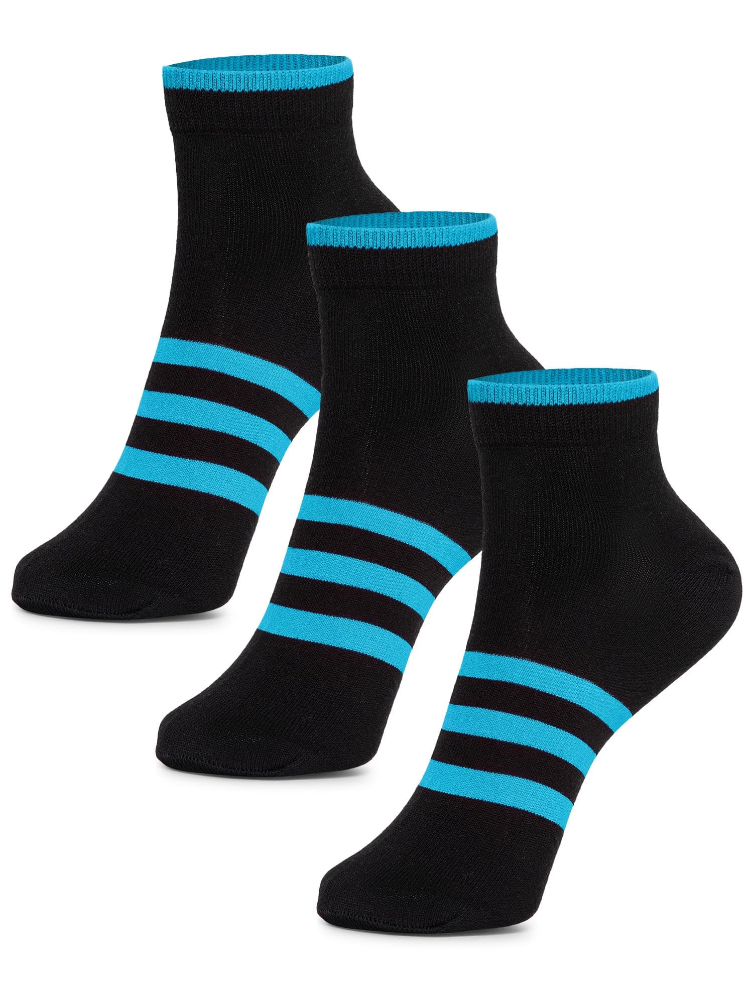 BODYCARE Womens Mid Calf Solid Antibacterial & Super Soft Socks Pack Of 3