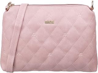 Mochi Womens Synthetic Pink Zip Top Sling (One Size)