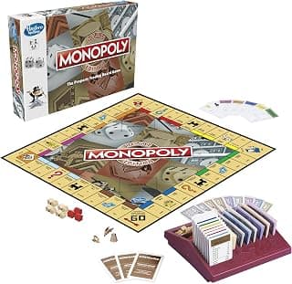 Monopoly Deluxe Edition Board Game, Fantasy Board Games & Puzzles for Friends and Family, for Boys and Girls, Money Assets Board Game, Ages 8+ Years, Birthday Gift for Kids