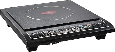 Pigeon By Stovekraft Favourite 1800-Watt Induction Cooktop, Crystal Glass, Black