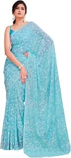 Garden Vareli Summer Roganza Viscose Brasso Floral Print Christmas Special Saree
