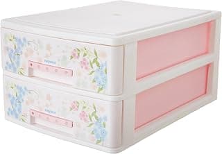 Nayasa Tuckins 12 Deluxe Multipurpose Plastic Modular Drawer Organizer | Multi-Compartment Storage Cabinet for Home, Office & Kitchen | Durable & Stylish Plastic Storage Solution | Pink