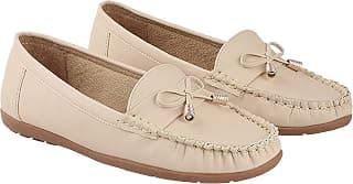 Shoetopia Women's Stylish Casual Loafers | Comfortable Slip-On Flat Shoes with Bow Design & Soft Sole for Daily Footwear