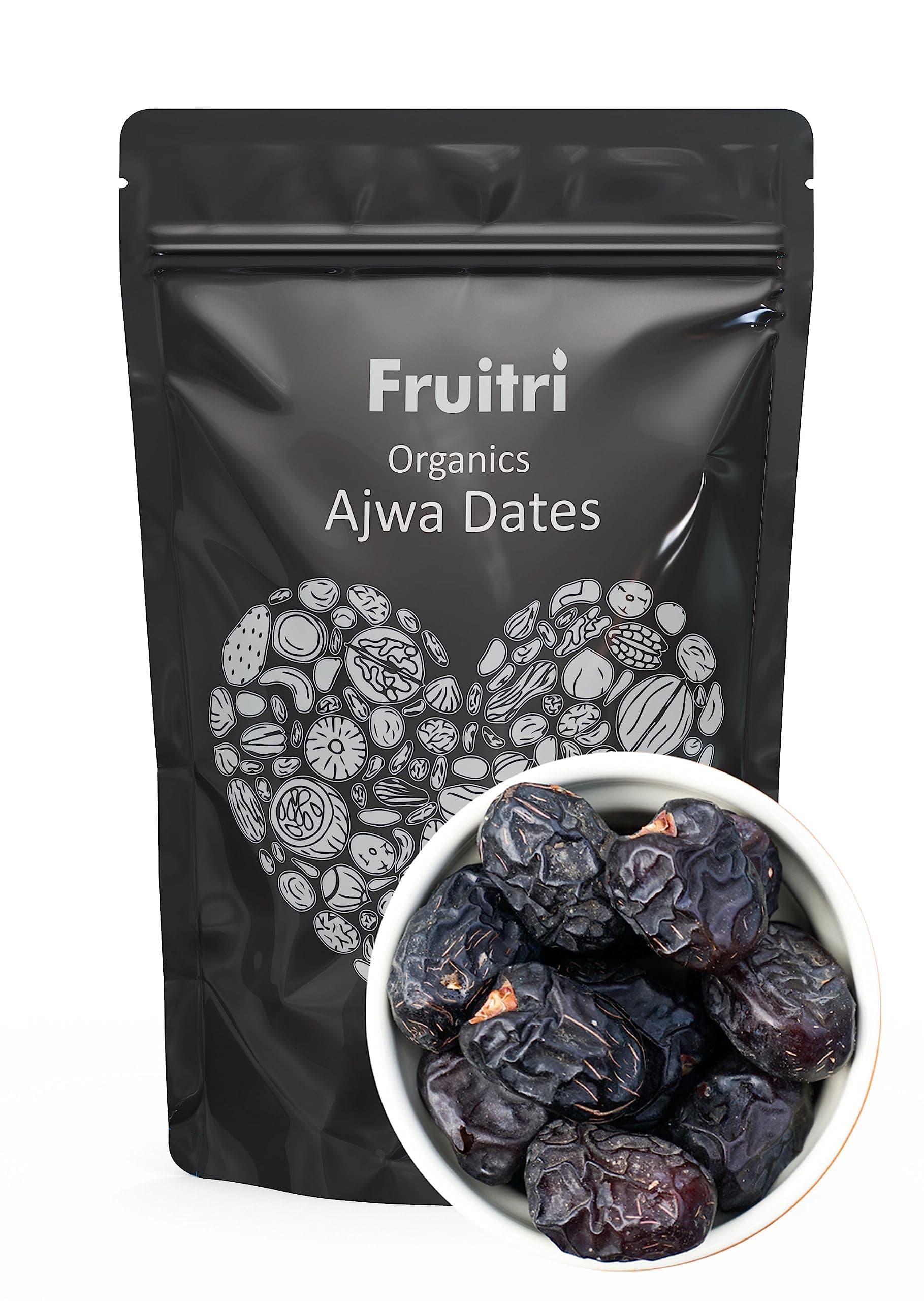Fruitri Rich Heritage and Irresistible Flavor of Ajwa Dates 500g Nature's Superfood for Nourishment, Wellness, and Pure Delight