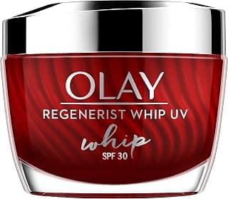 Olay Regenerist Whip Cream with SPF30 | Ultra Lightweight | Hydrated, Plump, Bouncy Skin | With Hyaluronic Acid, Niacinamide and Peptides | Normal, Oily, Dry, Combination Skin | 50g