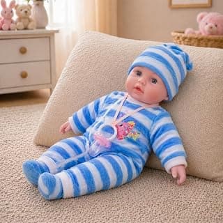 GRAPHENE Soft Plush Musical Pacifier (Nipple) Baby Doll Twinkle Twinkle Rhyme Singing Press Tummy Play Sound Soft Cuddly Plush 40.5cm Toy forInfants Kids 1-5 Years Gift Girls Boys (Multicolor)