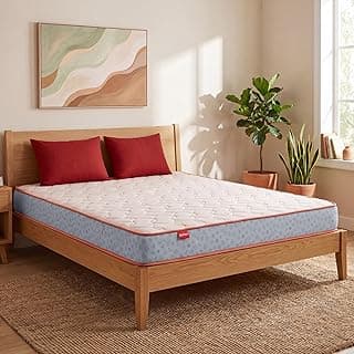 Kurlon Ortho Plus Spring Mattress | Double Size 72x48x8 Inches | Medium Firm Pocket Spring Core | Ergonomic Body Support | Undisturbed Couple Sleep | Motion Isolation for Couples | 10 Years Warranty