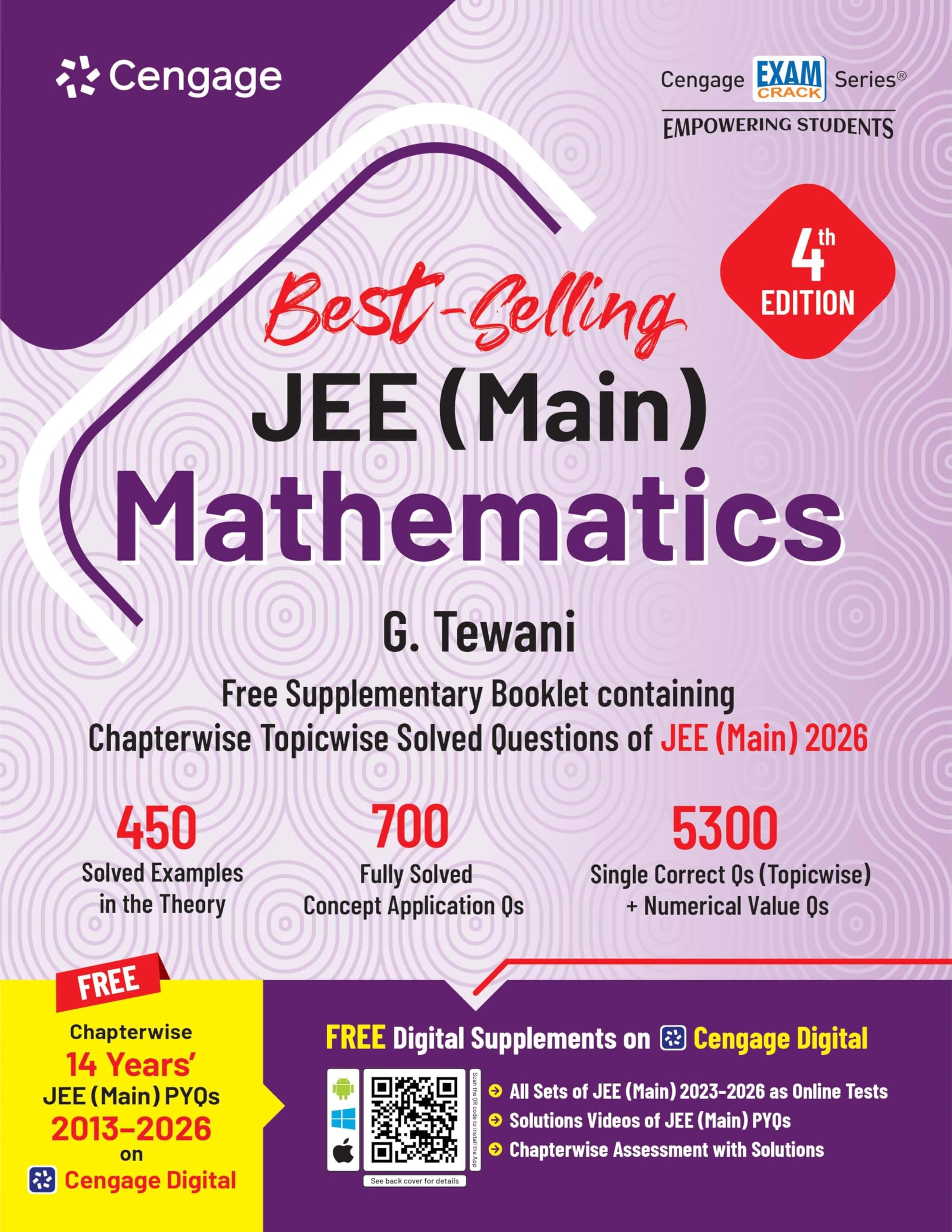 Cengage JEE Main Mathematics 2027 | Comprehensive Theory, Topicwise Questions & Chapterwise Topicwise Solved PYQs 2026
