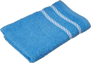 TRIDENT Comfort Living Cotton WSH Towel (30x30, Ocean Blue) 3 Pieces