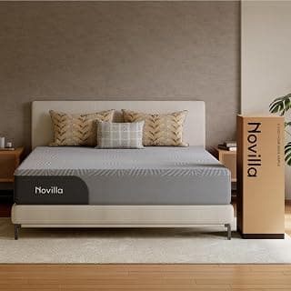 Novilla #1USA Ortho Mattress - Gel Memory Foam for Cooling Comfort, Targeted Pressure Relief for Back Pain, Breathable Washable Cover, 10 Year Warranty (King 8" (78 x 72 x 8), 7-Zone Ortho)