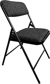 Streetup India® Folding Chair for Home/Study Chair and Restaurant Chair (Metal,Black)